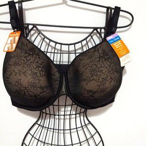 Warner's lightweight underwire bra; black - 42DD